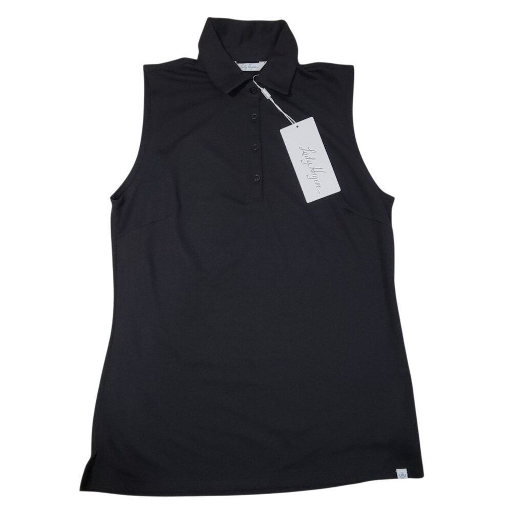 Lady Hagen Golf Polo Shirt Sleeveless Womens Size Small‎ Black Pickleball Tennis